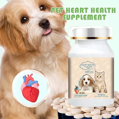 Hundeherz -Ergänzungsmittel 200 Stücke Hunde Herz Ergänzungen für EIN gesundes Herz und eine sichere Sicherung alltäglicher Unterstützung versorgen Fitness und unterstützen EIN gesundes Immunsystem