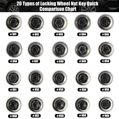 X Autohaux 050 Car Wheel Lock Lug Nut Anti Theft Lug Nut Screw Removal Socket Key Wheel Lock Key For Bmw 3 5 7 Series #TOP5