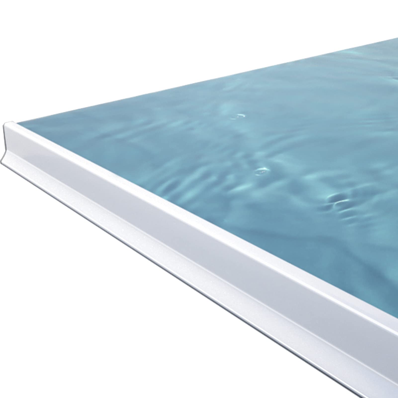 DFANCE Silicone Shower Shield Water Barrier Collapsible Bath Shower Barrier Water Stopper Retention System,Stay Dry Retainer for Wet and Dry Separation,White,150cm/59in