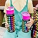 Wildkin Kids 18oz Stainless Steel Water Bottle – BPA-Free, Leakproof, Insulated, Easy-Clean - Rainbow Hearts