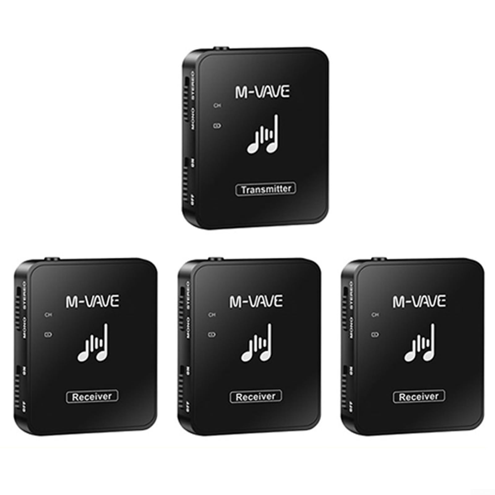 Sistema Monitoraggio In-Ear Wireless 2,4 GHz - Trasmettitore E Ricevitore Per Studio E Live