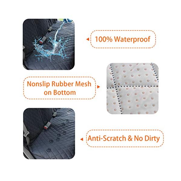 Honest Dog Car Seat Covers, Dog Seat Cover With Side Flap For Car - View #4