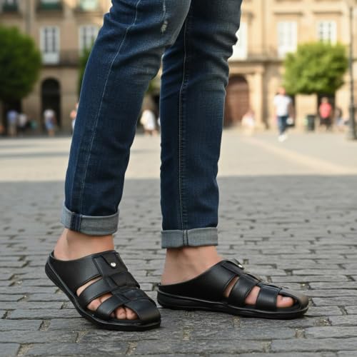 Image of DR PLUS Men's Healthcare, Diabetic and Orthopedic MCR /MCP Footwear /Sandals /Slipper /Chappal
