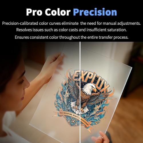 Image of EXPLUX A3 DTF Printer i3200HD Printhead I13 Bundle with Oven, Laptop | Scheduled Auto-Cleaning, Built-in White Ink Circulation, 5 inch Touchscreen,4-Min Fast Printing,for Small & Mid-Market Businesses