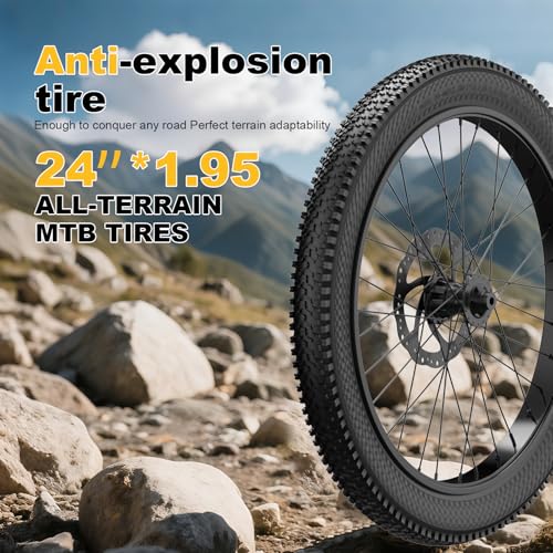 2-Pack Mountain Bike Tires Replacement 20/24/26-inch Bike