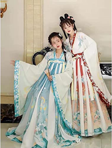 AMNOOL Women's Chinese han-fu Dress Ancient Traditional Costume Outfit Stage Performance Wear (Color : C, Size : S=152-160cm)4