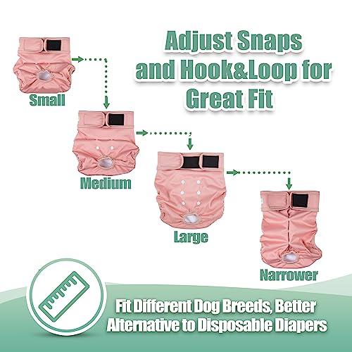 image for wegreeco Washable Dog Diapers Female Highly Absorbent Reusable Diapers