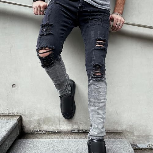 Jeans skinny stretch homme stylé pour un look urbain décontracté et confortable en ville