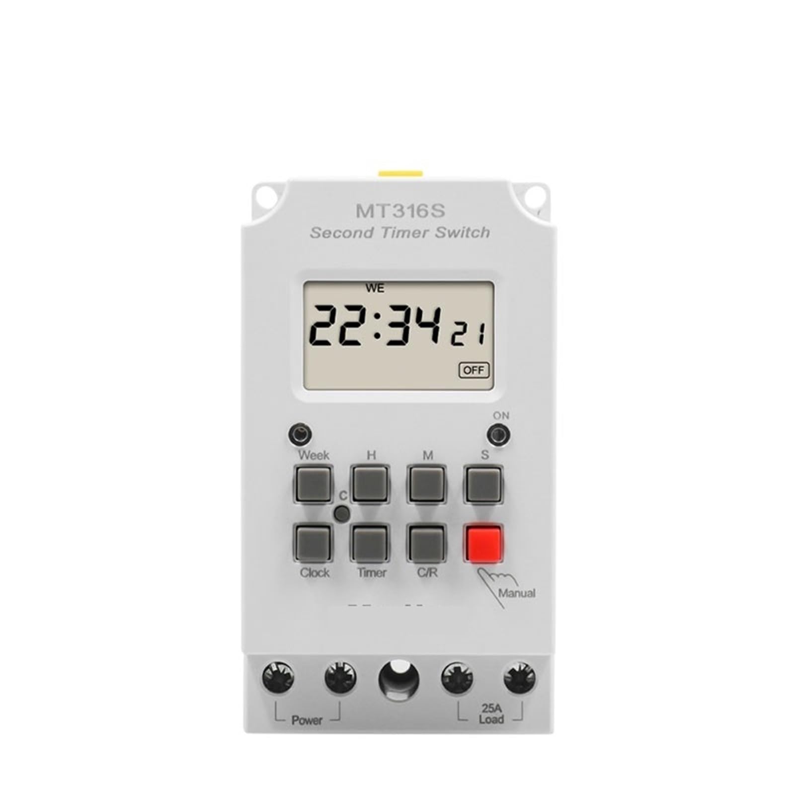 Pknaqwlsx 25A 220V Mt316s Series Daily Weekly Programmable Digital Time Switch Automatic Micro Timer Control Electronics 25A/30A 110V/220V