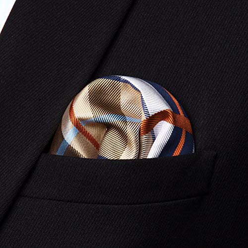HISDERN Men's Plaid Suspender and Bow Tie Set #TOP18