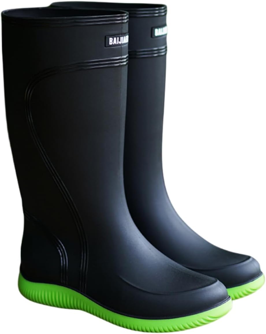 Amazon | [インサク] レインシューズ レインブーツ メンズ 雨靴 防水 防雨 耐滑 黒 ブラック ロング 梅雨 24.5 cm 暴雨  デザイン01 台風 農業 通勤 通学 れいんしゅーず 作業用大きいサイズ 長靴 | レインシューズ [インサク] レインブーツ メンズ レインシューズ 長靴 裏起毛 防水シューズ 雨靴 軽量 滑り止め 大きいサイズ 晴雨兼用 通勤