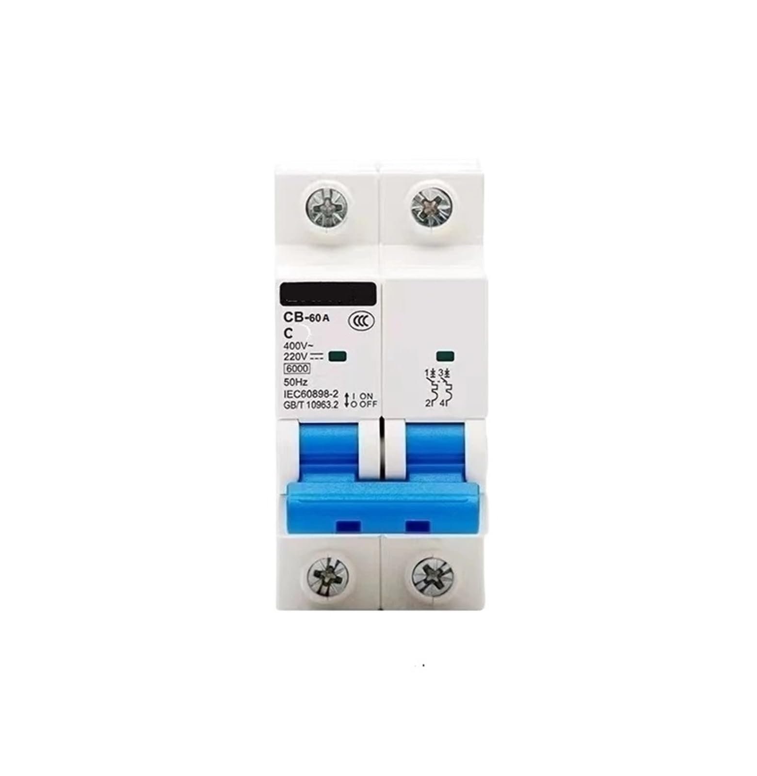 Disyuntor de carril DIN de 2 polos para proteger cargas de patinetes 3