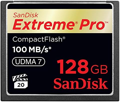 SanDisk Extreme 128GB CompactFlash Memory Card UDMA 7 Speed Up To 120MB/s- SDCFXS-128G-X46