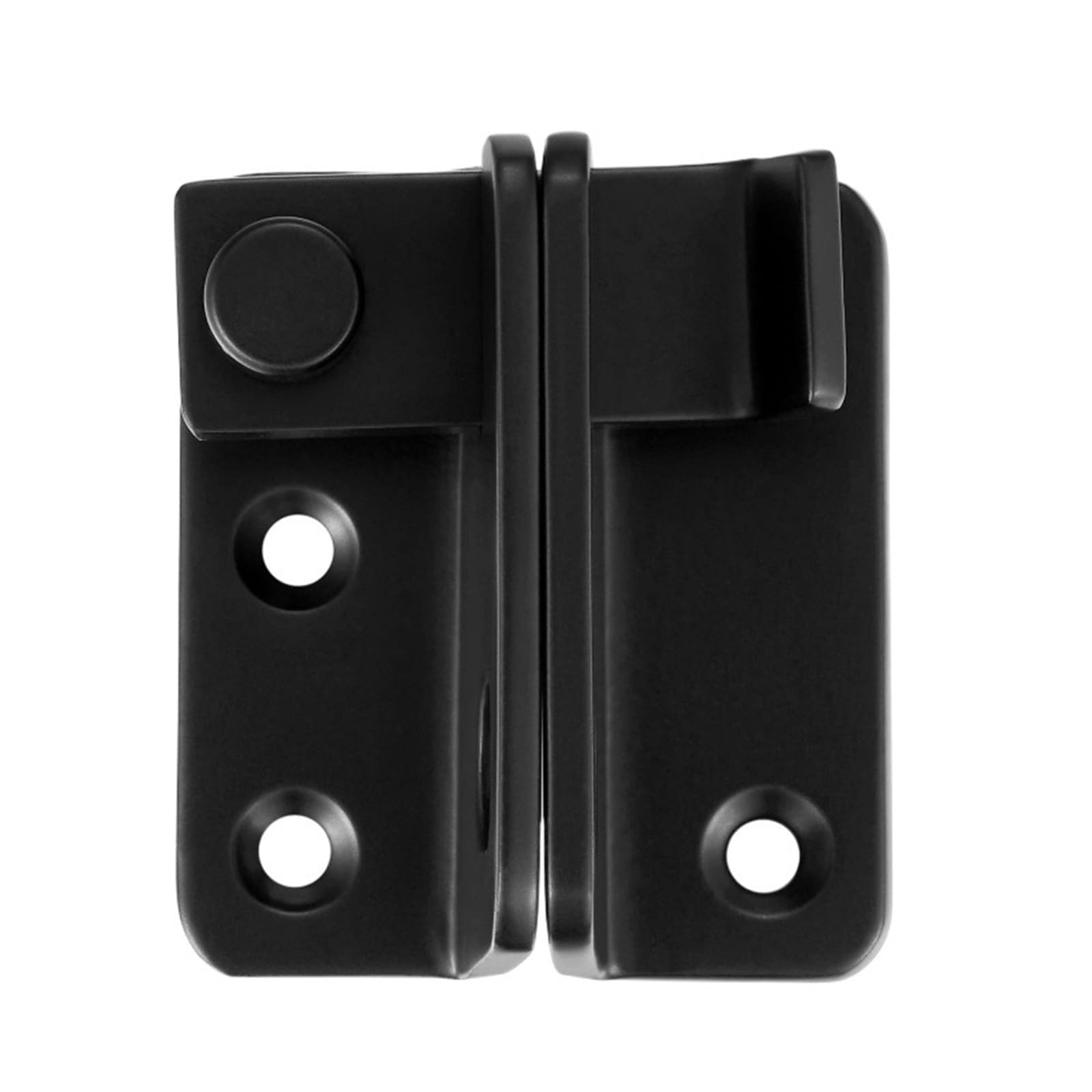 Hgbflty Black-Left Open Garden Gate Lock Stainless Steel Left/Right Flip Latch,Padlock Gate Latches Slide Bolt Safety Door Lock Catch For Barn Fence Window Cabinet(Black-Left Open)