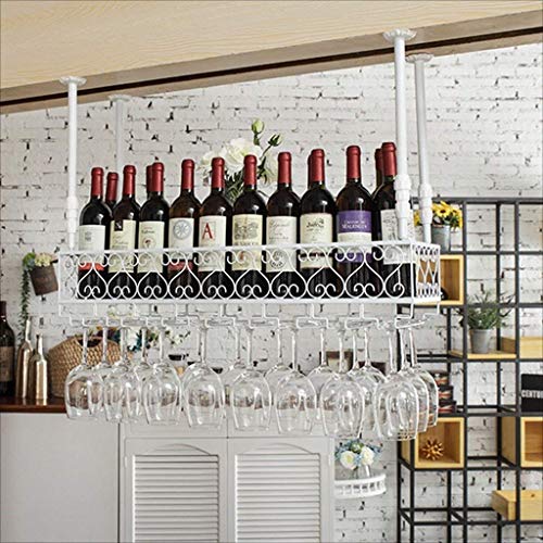 Estante para vino y vasos inversos ideal para crear un rincón de restaurante en el hogar moderno 3