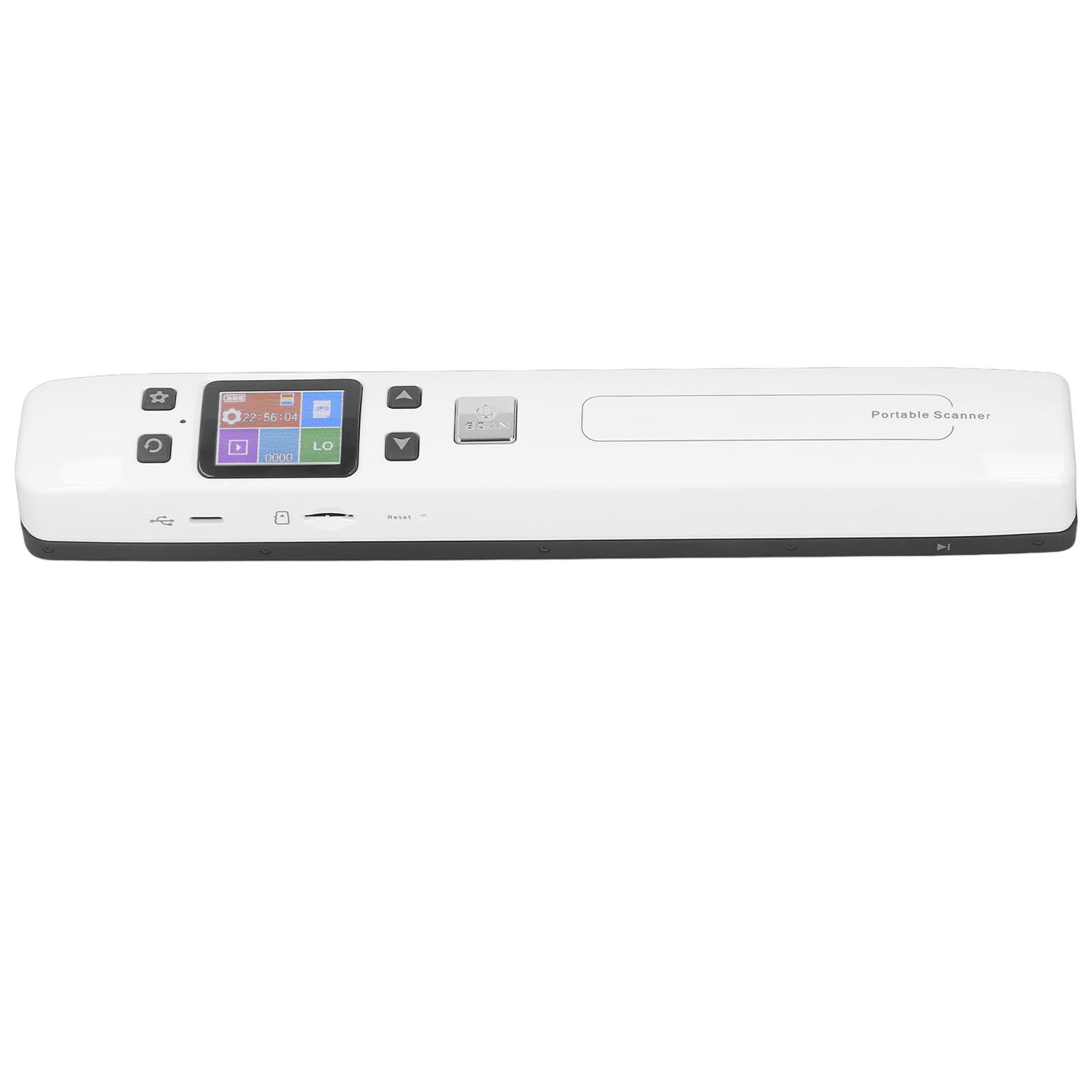 Escáner Fotográfico Portátil, Escáner de Documentos Portátil, Escáner de Mano Alimentado por Hojas, sin Controlador, Escáner Inalámbrico, Escaneo Plano para el Hogar, Escáneres
