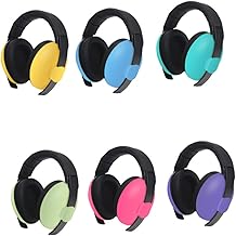 UKCOCO Tazas de auriculares para el ruido del bebé Cómodas orejeras auditivas para bebés manguitos cancelado Defensores de orejas para bebés orejeras proteccion auditiva Amarillo