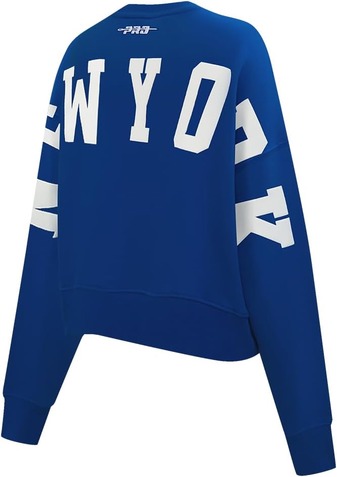 Pro Standard Womens NFL Wingspan Brushed Back French Terry Crewneck Sweatshirt