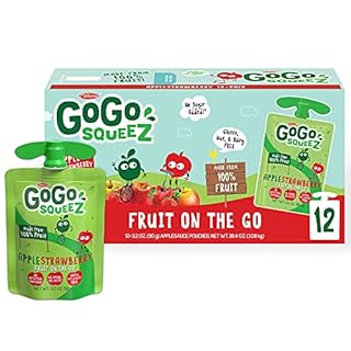 UPC 890000001189 product image for GoGo squeeZ Fruit on the Go, Apple Strawberry, 3.2 oz. (12 Pouches) - Tasty Kids | upcitemdb.com