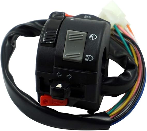 Motorrad Lenkerschalter Komplettset - Mit Choke, Horn, Blinker, Scheinwerfer