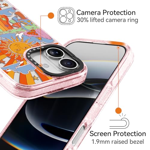 Coque iPhone 6,1" robuste contre les chutes à motif rose fun - 4