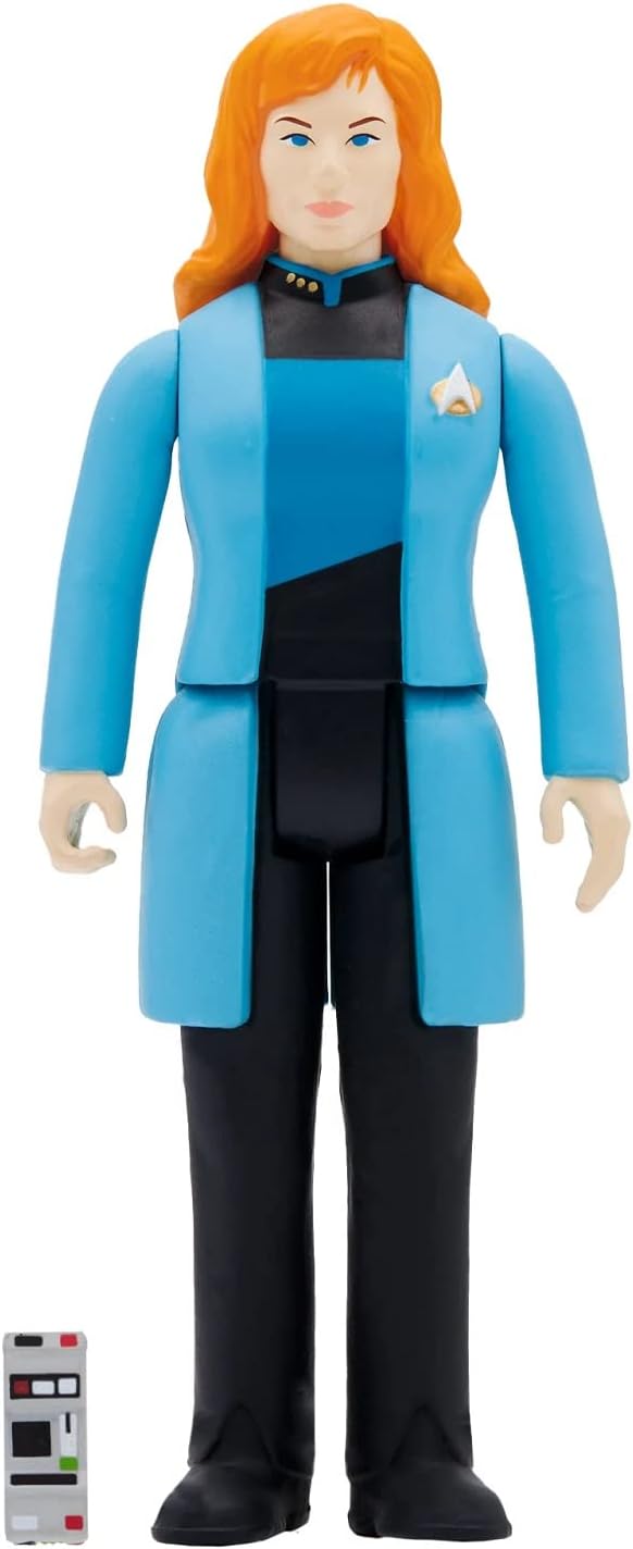 Super7 Star Trek: The Next Generation Dr. Crusher - 3.75" Star Trek Action Figure Classic TV Show Collectibles and Retro Toys