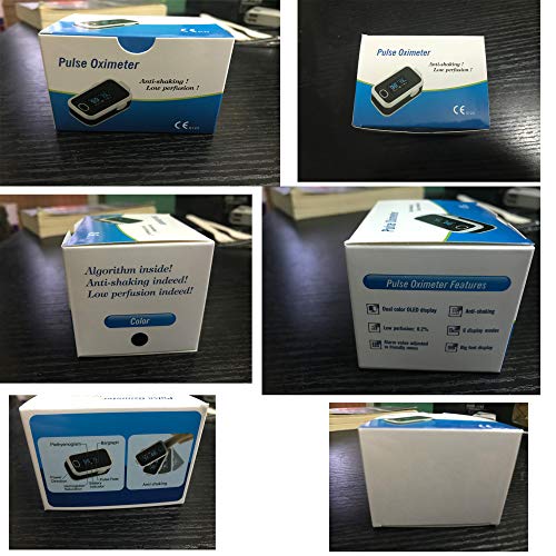 Fingertip Blood Oxygen Saturation Pulse Oximeter, Fast Speed Measurement And Accurate Portable Oxygen Sensor Pulse Heart Rate Monitor With Batteries, Carrying Case And Lanyard #TOP6