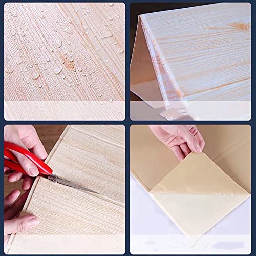 Cct 3D Wall Panels Wood Diamond Design Wallpaper Peel And Stick Wall Decor Pack Of 10 Tiles 38 Sq Ft (Foam) #TOP6