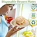 Greconv 300 Pack Small Compostable Paper Plates, 6 inch, Dessert, Brown 3