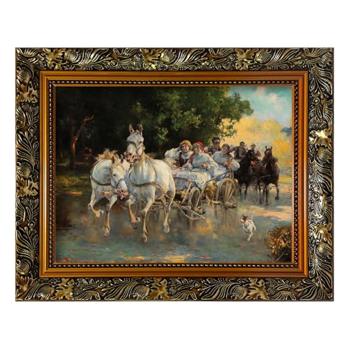 Akfado Ornate Canvas Frame for 24x36 Oil Painting, Classic Ornate