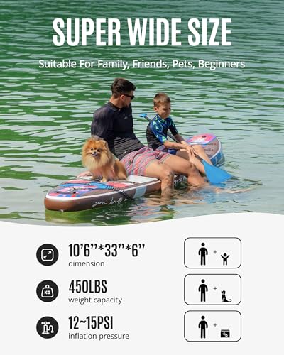 Miniatura 4 de Zlx Tabla De Surf De Remo Con Asiento De 320 Cm, Inflable, Para Adultos, Apta Para Principiantes, Amplia Y Estable, Antideslizante, Bomba, Remo De Sup Ajustable, Mochila
