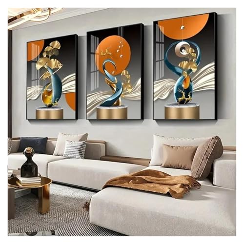 Décoration de la maison triptyque moderne pour habiller un mur vide