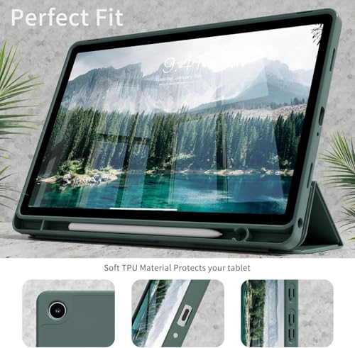 Image of Printme for Samsung Galaxy Tab A11 8.7 inch (2025), A9 8.7 inch (2023) - Trifold Case with Pen Holder - Slim Lightweight Stand Cover with Auto Sleep /Wake, Protective PU Leather Tablet Cover (Maroon)