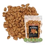 Dry Roasted Almonds Sea Salted 64 oz (4 lbs) Batch Tested Gluten & Peanut Free | No Oil | Whole | No