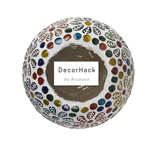 Valentine's Day Gift Of Love Candle Holder Tea Light Candle Holder/Votive Lighting/Wedding Parties Home Decorations Mosaic Glass Candle Holder Set Of 2 (4X4.5 Inch) #TOP5