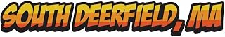 South Deerfield Massachusetts Comic Style Vinyl Sticker – Souvenir Travel Decor (3-Inches Wide)