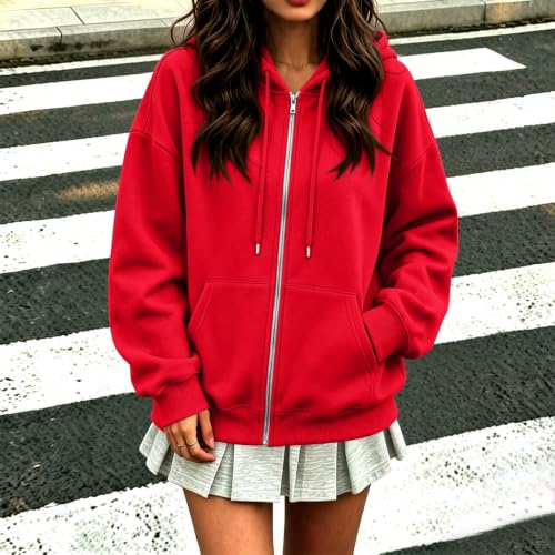 Zip Up Jackets for Women Orange Hoodie Zip Up Hoodie Long Sleeve Shirts | Long Sleeve Coats, Kangaroo Pocket, Holiday, Fall, Jackets, Soft Fabric, Vacation, Winter Going Out Travel Clothes - image 7