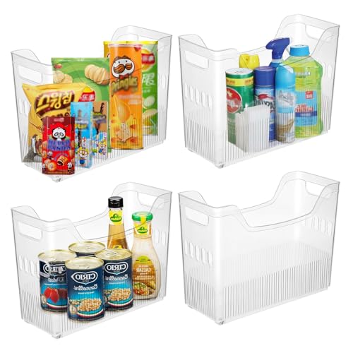 Gzsekken 3 Pcs Freezer Organizer Bins with Wheel Plastic Chest Freezer Organiser Tall Narrow Kitchen Organization Pantry Organizer Snack Storage Containers Freezer Organization Rolling Bins Storage Gzsekken 3 Pcs Freezer Organizer Bins with Wheel Plastic Chest Freezer Organiser Tall Narrow Kitchen Organization Pantry Organizer Snack Storage Containers Freezer Organization Rolling Bins Storage