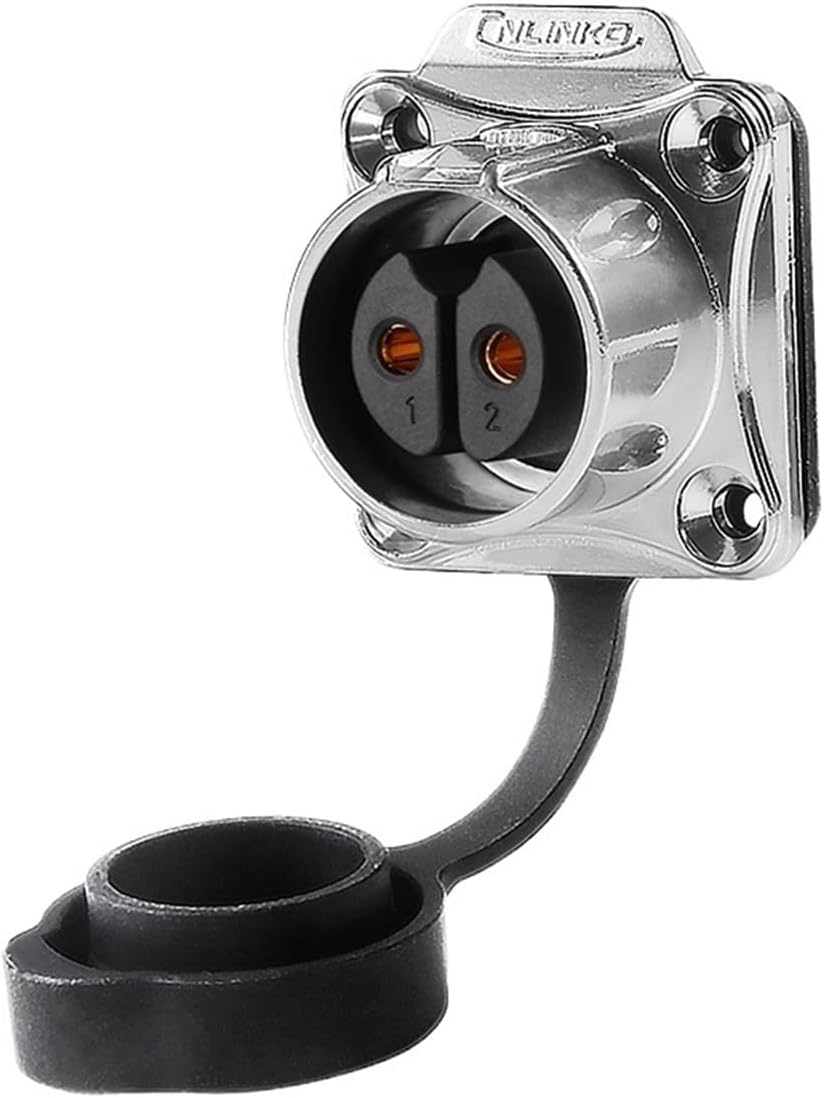 M20 5Pin Industrial Connector Outdoor Quick Locking Waterproof IP68 Circular Power Cable Power Connector Soldering(Socket C Only)