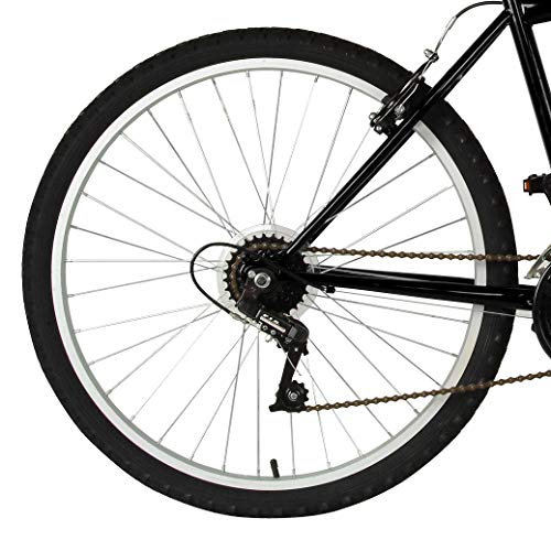 Cycle Force Rigid Mountain Bike, 26 Inch Wheels, 18 Inch Frame, Men's Bike, Black #TOP4