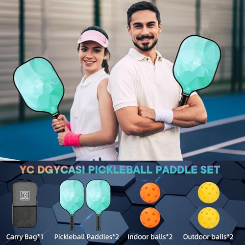 Image of YC DGYCASI Pickleball Paddles Set of 2 USAPA Approved Pickleball Set 2026