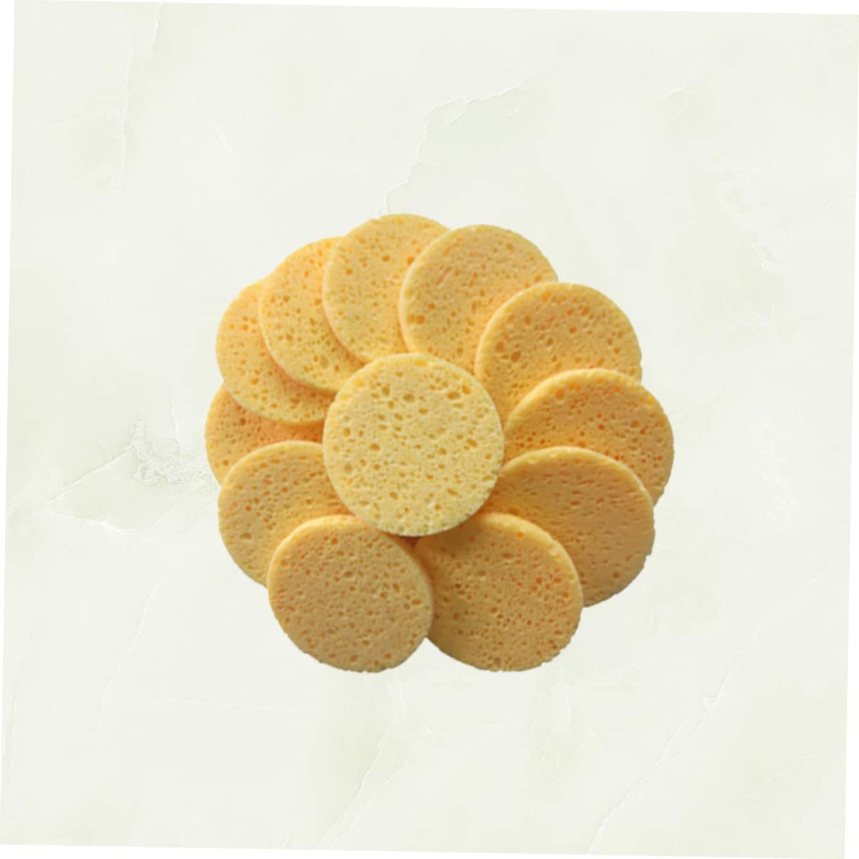 Ipetboom 60piezas Esponjas De Limpieza Facial De Algodón Amigables La Piel Discos Desmaquillantes Redondos Para Exfoliación y Remoción De Maquillaje Color Piel