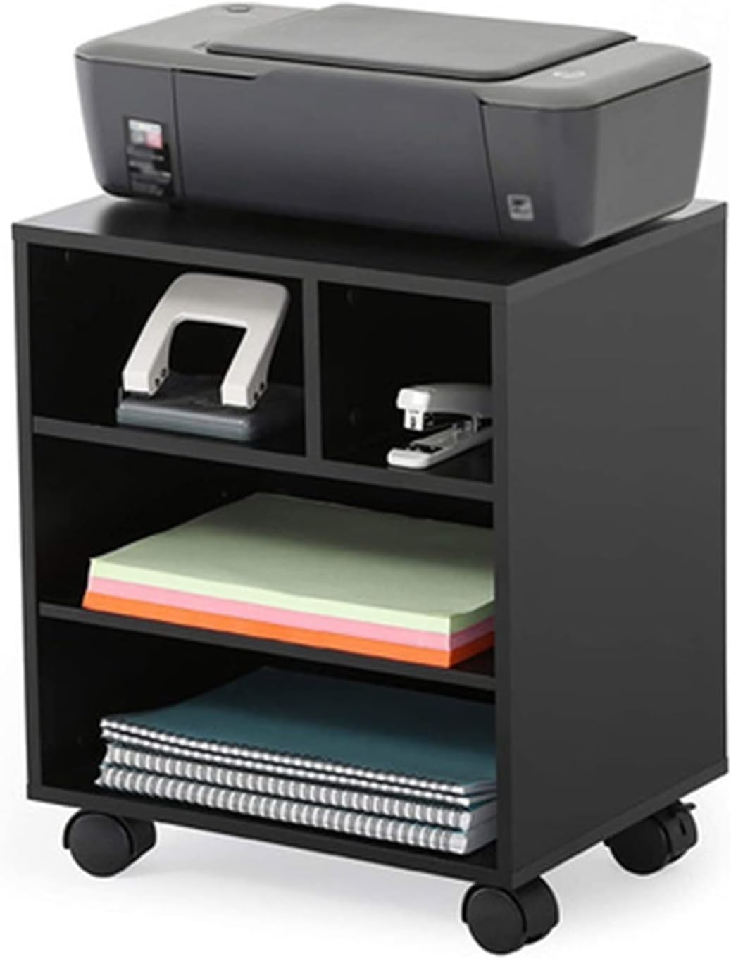 Printer Table Printer Cabinet Wooden Printer Cabinet Office File Storage Low Cabinet Side Cabinet with Door Removable Office Desk File Cabinet Office Storage & Organization (Color : 1) (1)