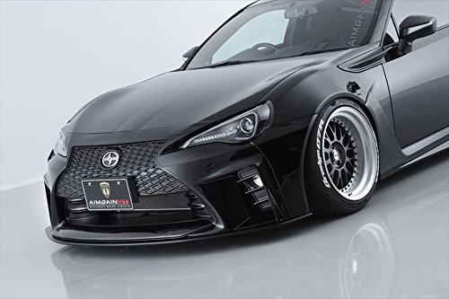 エイムゲイン(AIMGAIN) 86 ZN6 WIDE FENDER VERSION フロントバンパー+アンダーリップスポイラ-+フロントグリル+後期純正フォグランプインサートキット(純正フェンダー対応) -