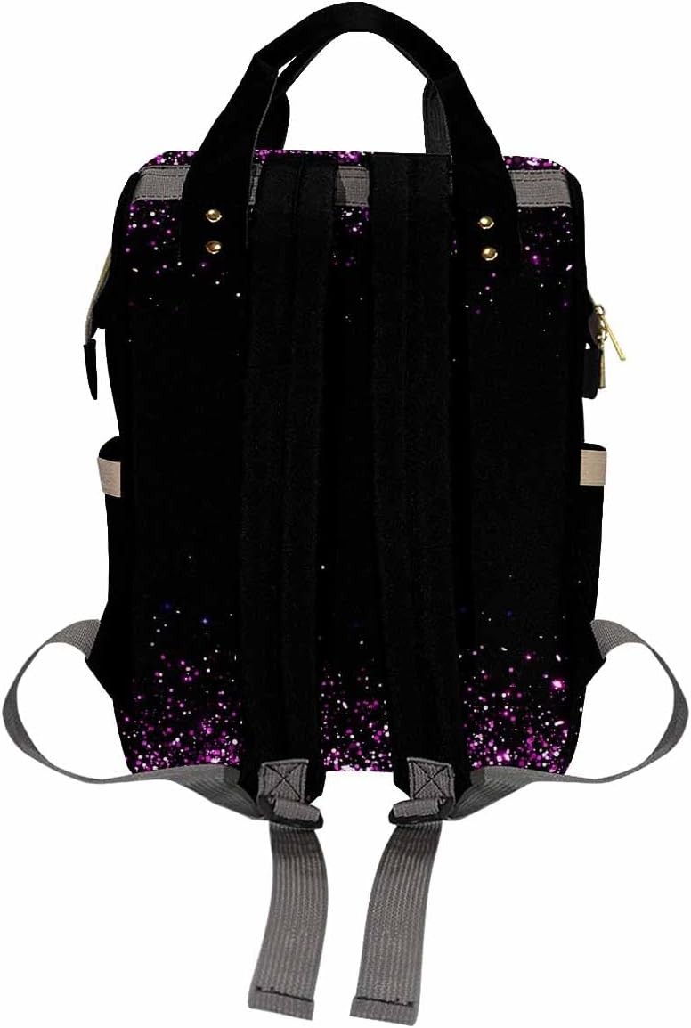 MyPupSocks Personalized Diaper Backpack Butterfly, Custom Butterfly Diaper Bag Baby Nappy Bags Fashion Shoulder Casual Daypack Bag for Mom Baby Girls Boys Travel Hiking