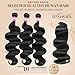 inlovwith Healthy Human Hair Bundles, Body Wave Bundles Human Hair, 100% Unprocessed Selected Healthy Brazilian Virgin Hair Extensions(3 Bundles, 20 22 24 Inches)