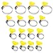 Sinzau Abrazaderas de manguera de acero inoxidable, 9-44 mm, para fijación de manguera, diseño de mango, 16 unidades