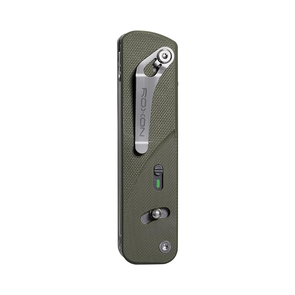 ROXON S505G Flex Shears-Modular Design Multitool with Fixed Big Scissor-Interchangeable Blade of BA01-BA17 & Changeable Implements of FT01-FT12 (Green) - Image 2