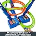 Hot Wheels Toy Car Track Set Spiral Speed Crash, Powered by Motorized Booster, 29-in Tall Track with 1:64 Scale Car, Connects to Other Tracks