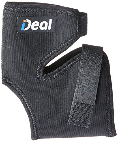 Ideal Produtos Ortopédicos, Tornozeleira Flex, Preto, Tamanho Único